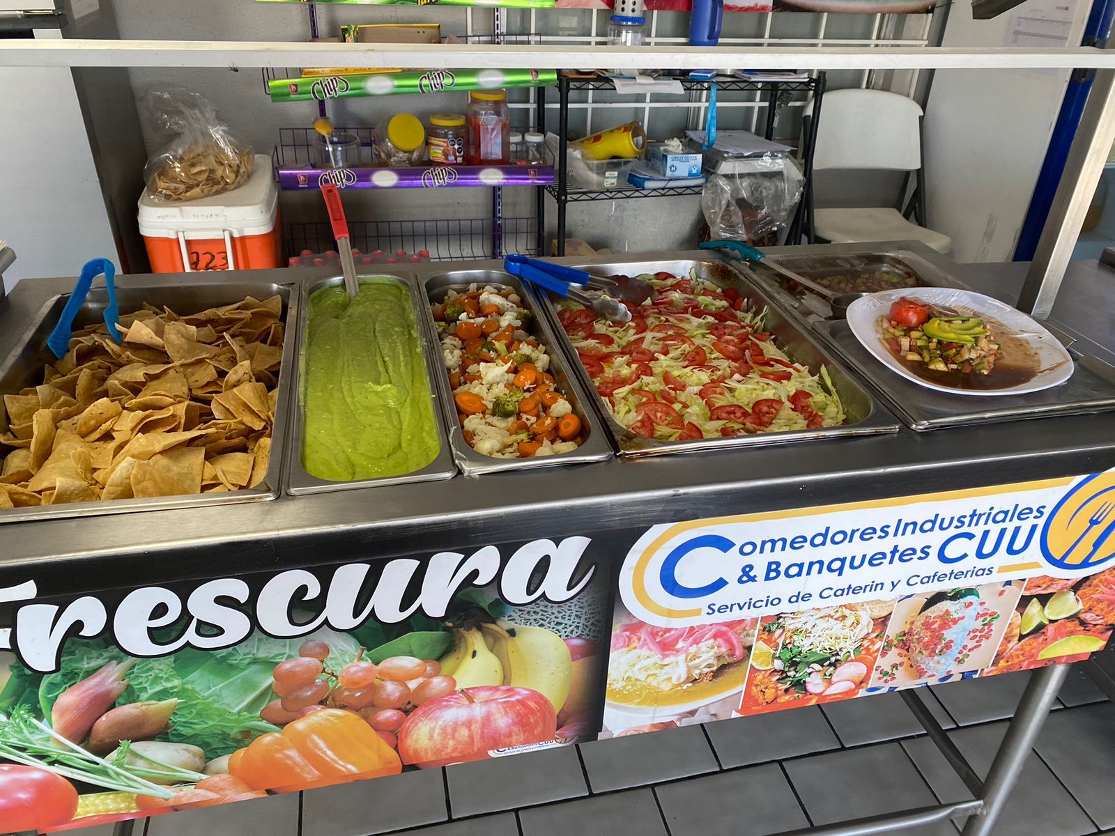 Barra de buffet con frescura y variedad